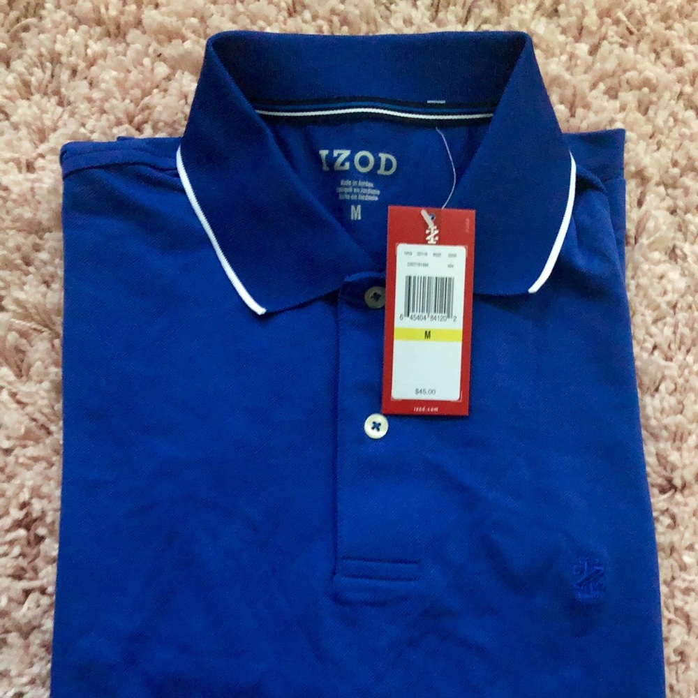 New IZOD men’s dark blue shirt